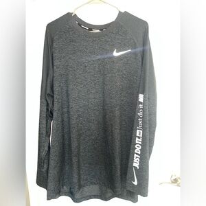 Nike Dri-FIT Charcoal Gray Running Shirt